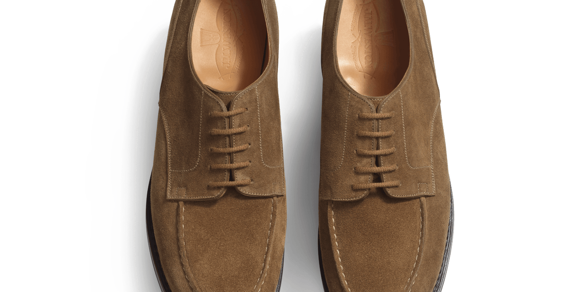 靴 J.M. Weston Golf Derby/7D/Beige Suede Men's Brown Suede Eugène Golf Derby – J.M. Weston