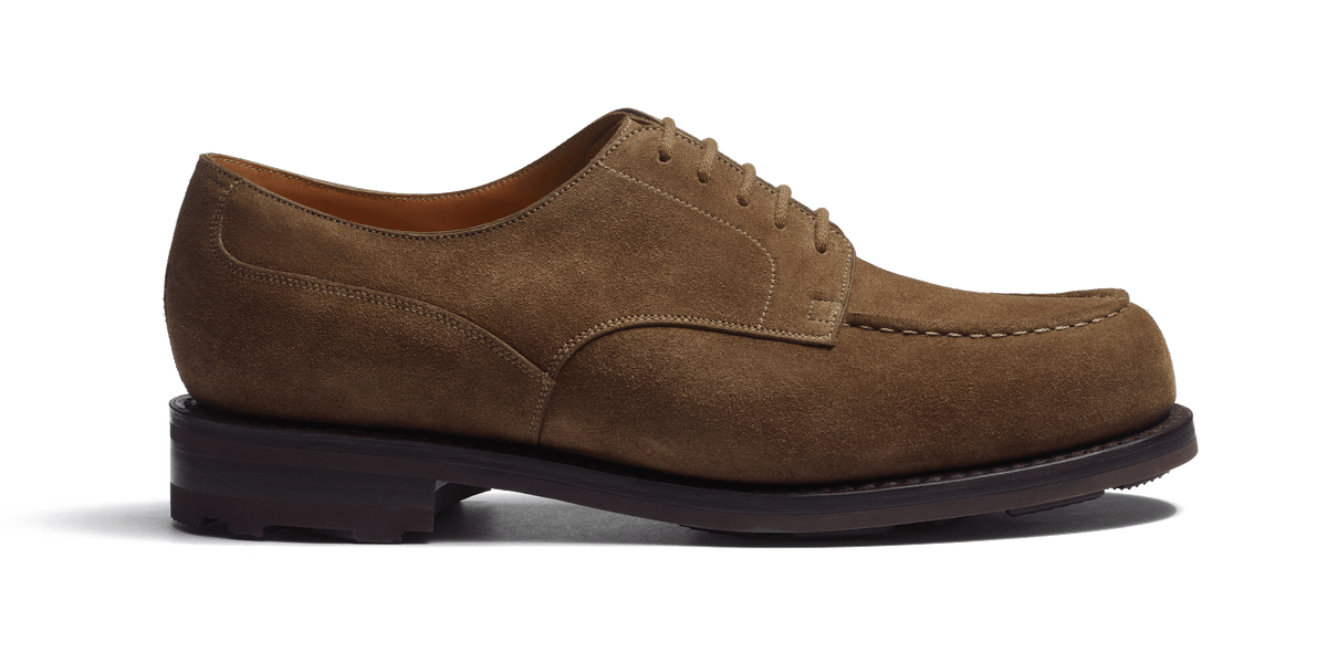 Men's Taupe suede calfskin Golf Derby – J.M. Weston