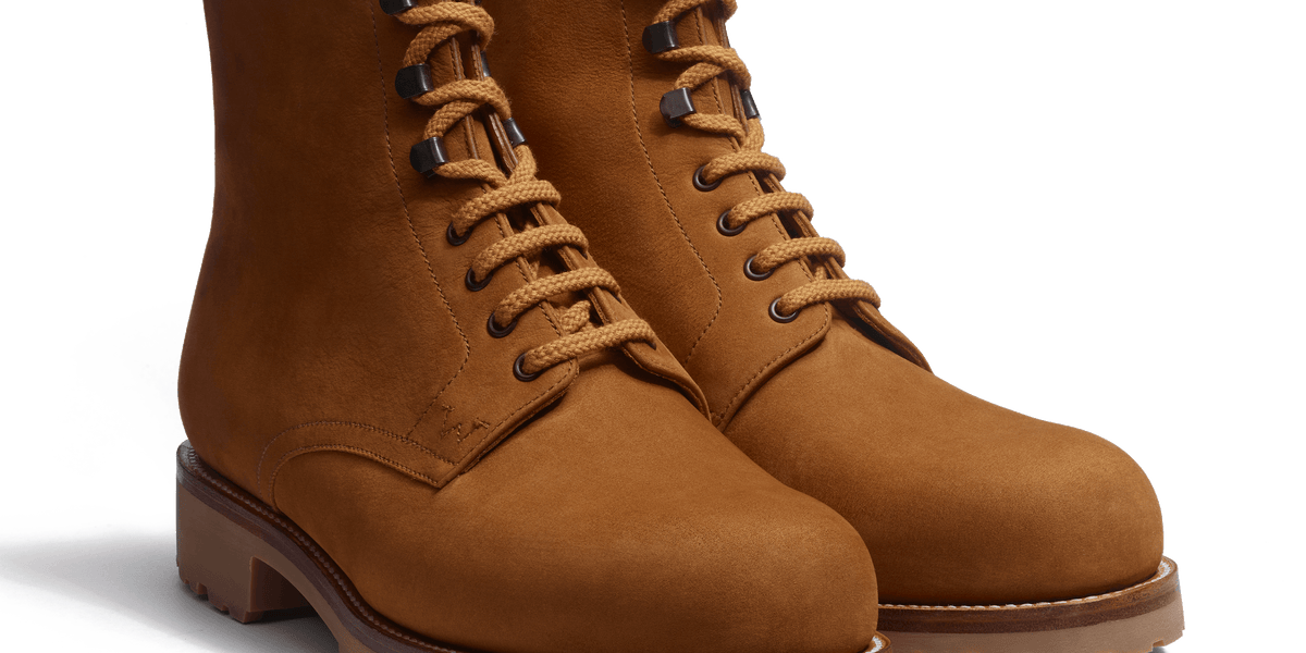 Men's Beachnut Nubuck Worker Boots – J.M. Weston Men's Beachnut Nubuck Worker Boots – J.M. Weston