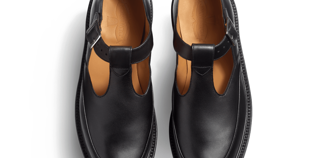 Sandale Salom Homme En Cuir Veau Lisse Noir J M Weston sandale-salom-homme-en-cuir-veau-lisse-noir-j-m-weston