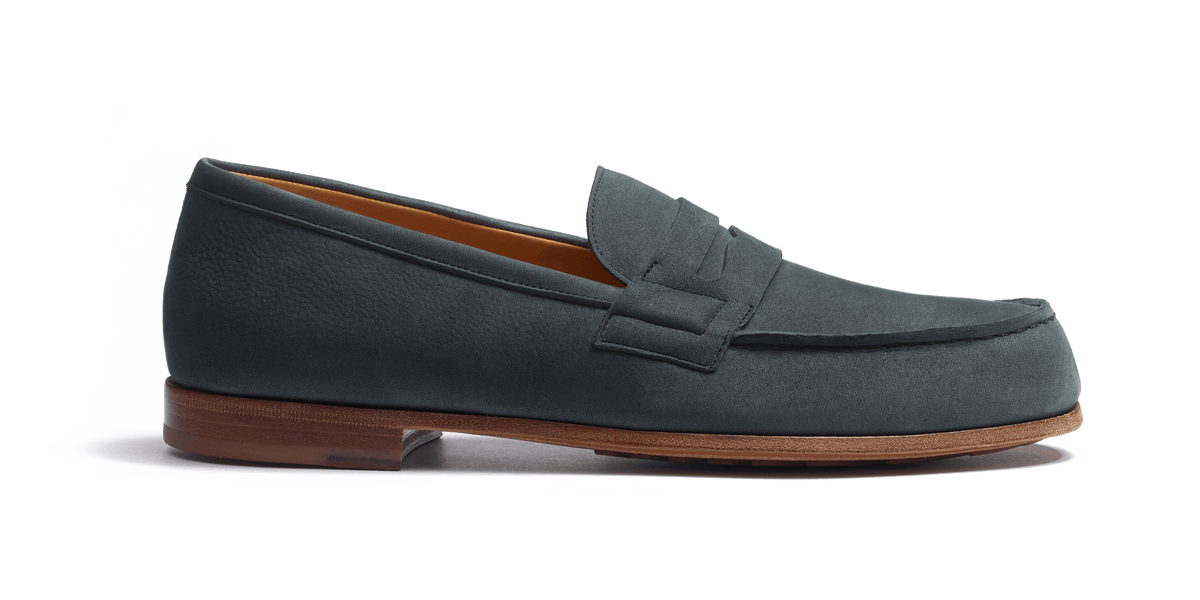 Men's Charcoal Grey Nubuck Le Moc' Weston Loafer – J.M. Weston