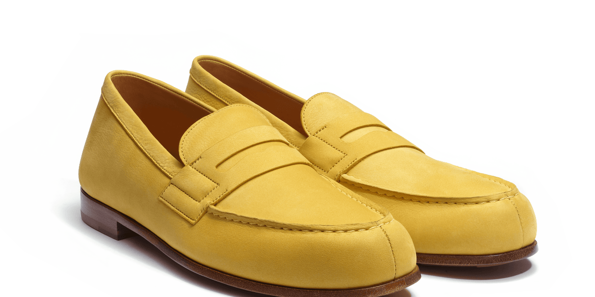 Le Moc Weston homme en nubuck jaune J.M. Weston