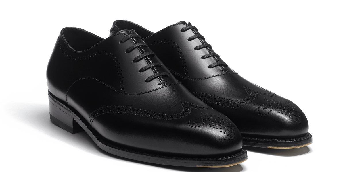 Men's Black Boxcalf Fusain Perforated Oxford – J.M. Weston