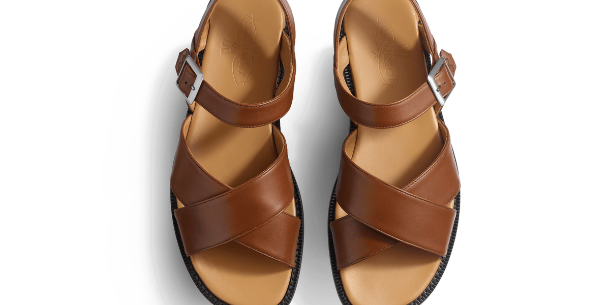 Sandale Double V Homme En Cuir Lisse Bergeronnette J M Weston sandale-double-v-homme-en-cuir-lisse-bergeronnette-j-m-weston