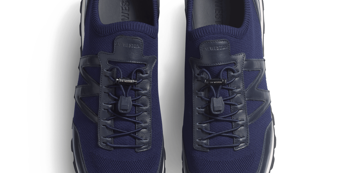 Chaussures Trainer JM Weston Bleu Foncé - Taille 7 US (41 EU) - Occasion Très Bon état