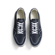 On Time Oxford Sneaker [Navy soft calfskin and navy suede calfskin]