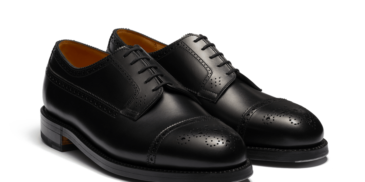 Men's Black boxcalf Diplomat Derby L'étiquette x J.M. Weston