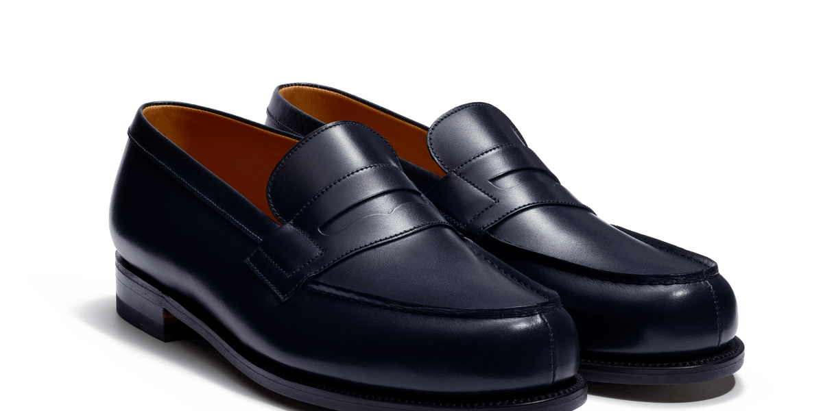 Men's Initial navy boxcalf 180 Loafer | J.M. Weston