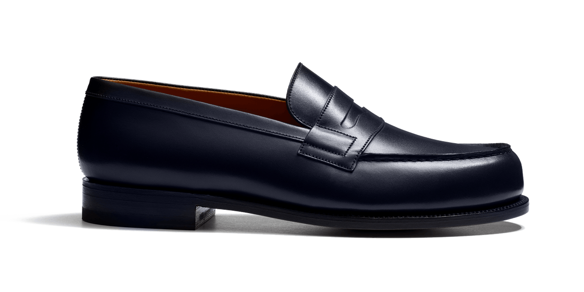 Men's Initial navy boxcalf 180 Loafer | J.M. Weston