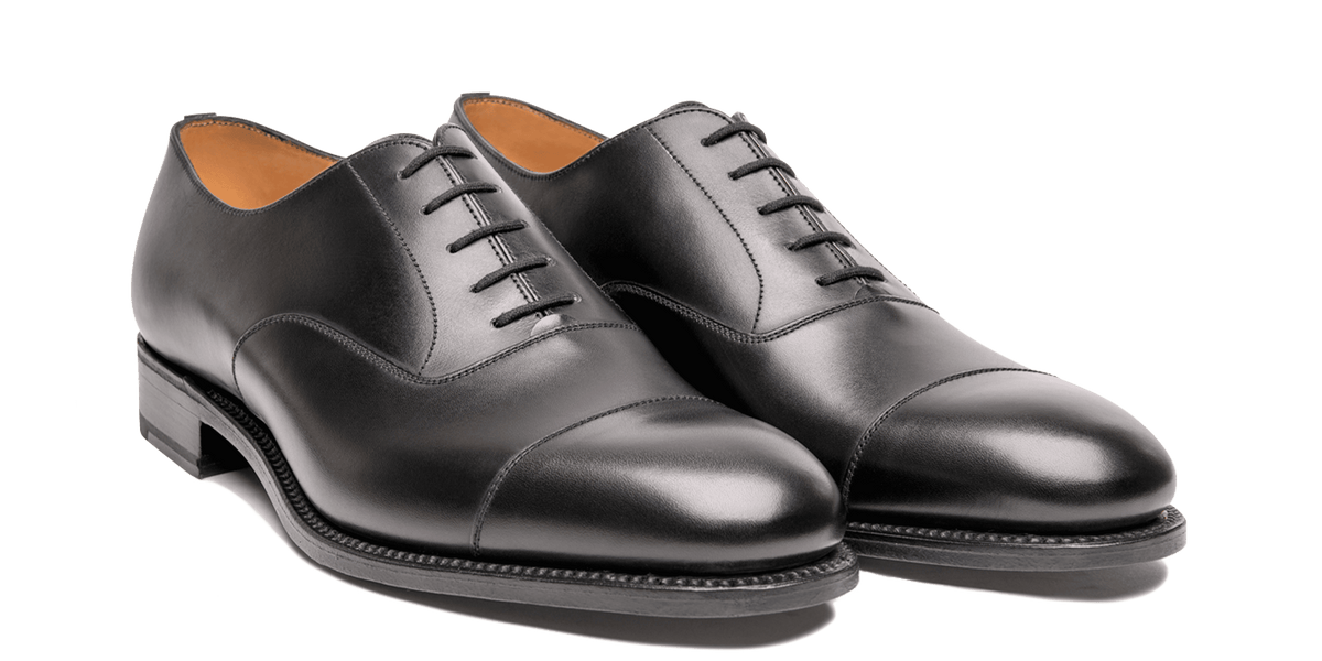 Men's Cap Toe Oxford ShoeBlack Leather | J.M. Weston Men's Cap Toe Oxford ShoeBlack Leather | J.M. Weston