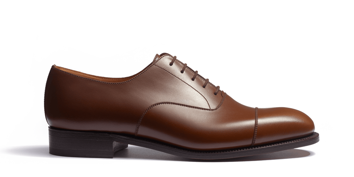 Men's Cap Toe Oxford Shoe Tan boxcalf – J.M. Weston