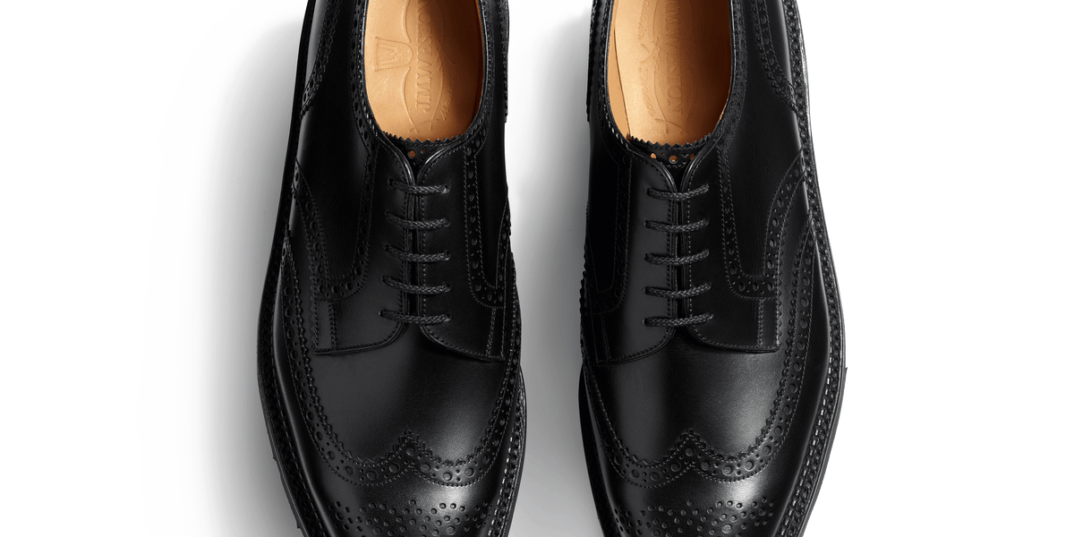 Men's Léonard Derby Shoe Blackn Leather – J.M. Weston