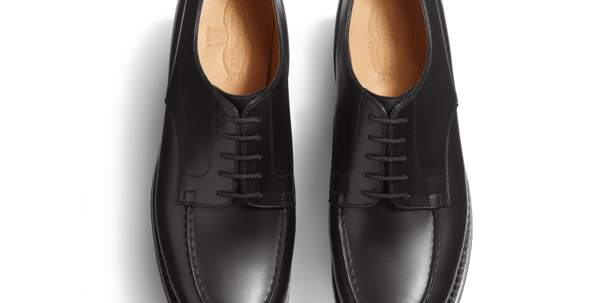 靴 JM WESTON GOLF OXFORD BLACK RUSSIAN 6/C Men's Black 靴 JM WESTON GOLF OXFORD BLACK RUSSIAN 6/C Men's Black