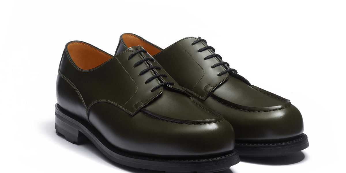 靴 JM WESTON GOLF OXFORD BLACK RUSSIAN 6/C Men's Black Leather 靴 JM WESTON GOLF OXFORD BLACK RUSSIAN 6/C Men's Black Leather