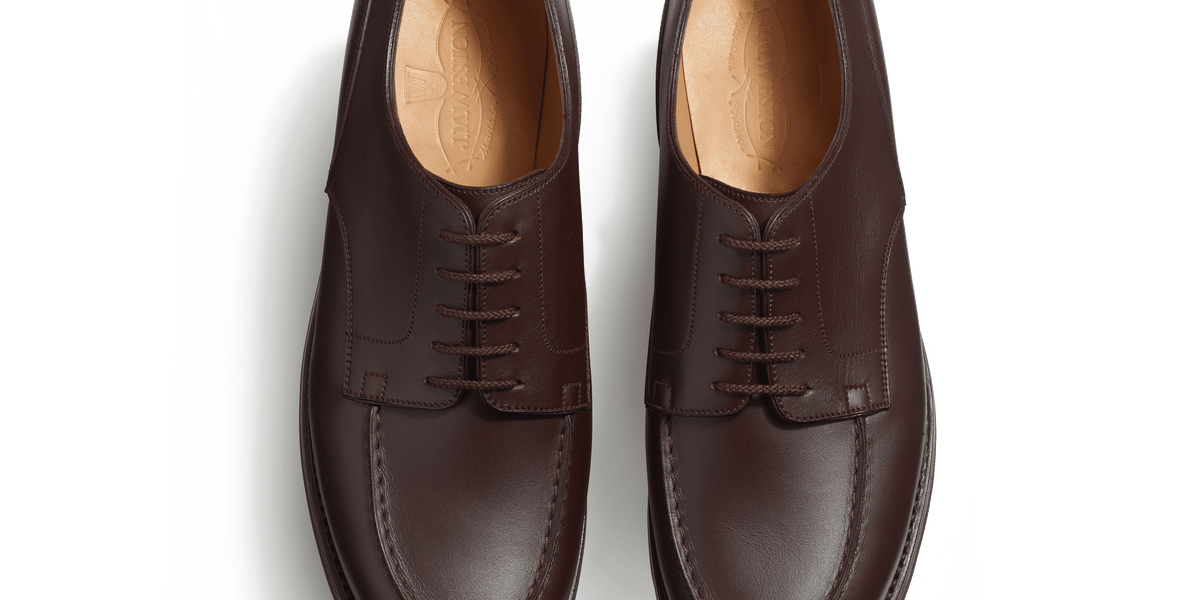 Men's Dark Brown Leather Golf Derby | J.M. Weston Men's Dark Brown Leather Golf Derby | J.M. Weston