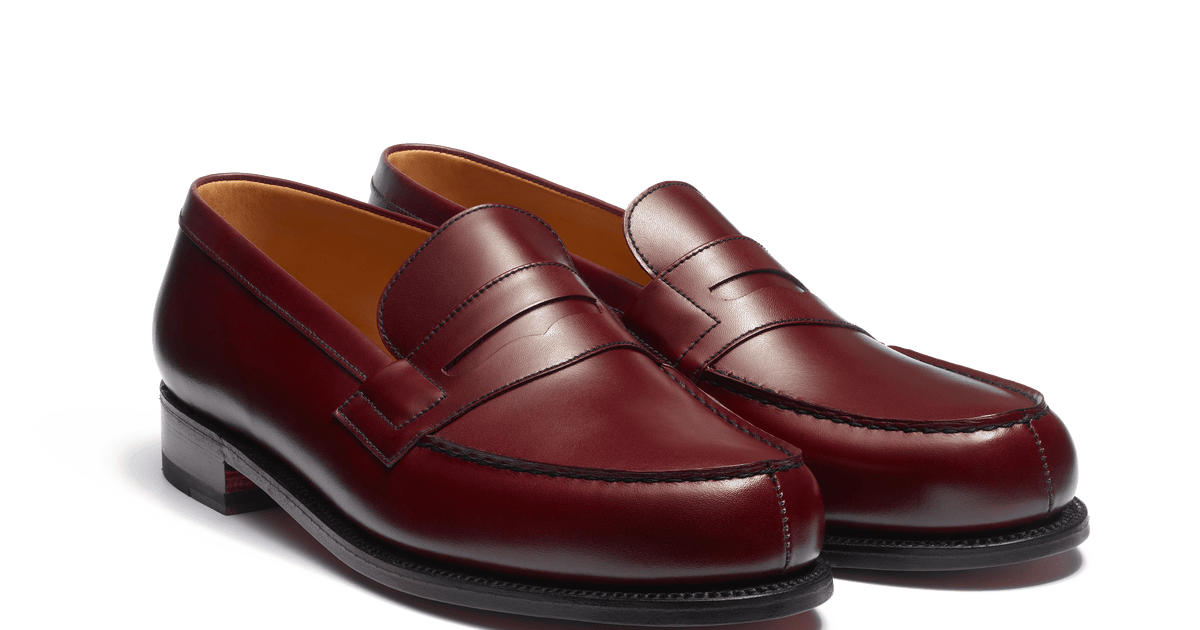 Men's Red Leather 180 Loafer | J.M. Weston