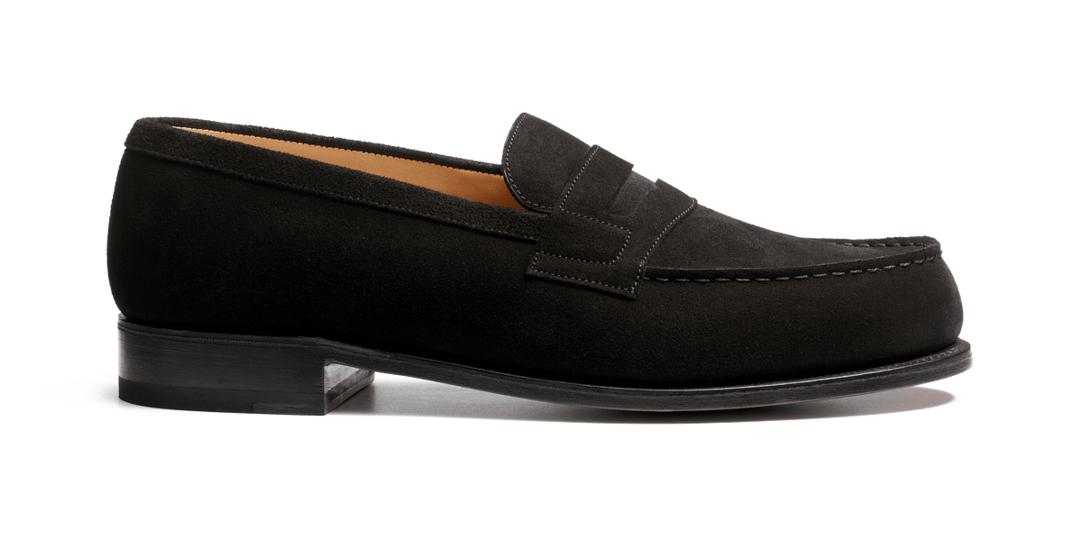 Jm weston mocassin daim sales