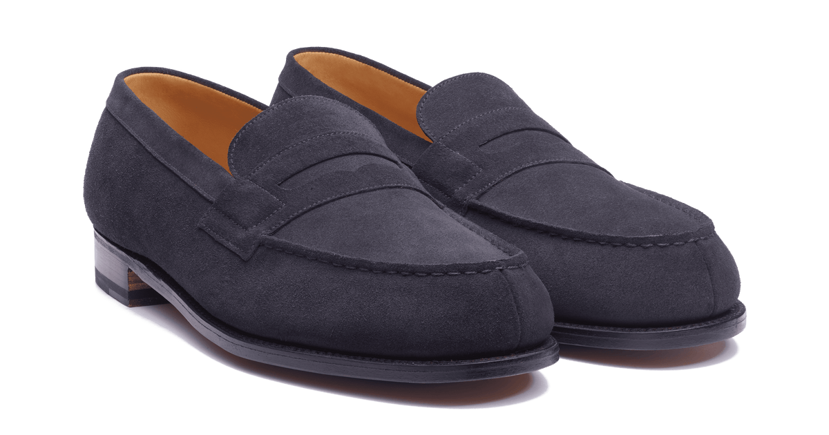 Men's Blue Suede 180 Loafer | J.M. Weston