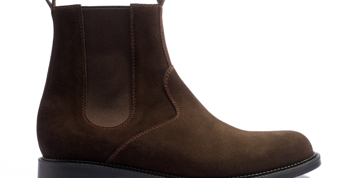 Men's Brown Suede Clément Chelsea Boot – J.M. Weston