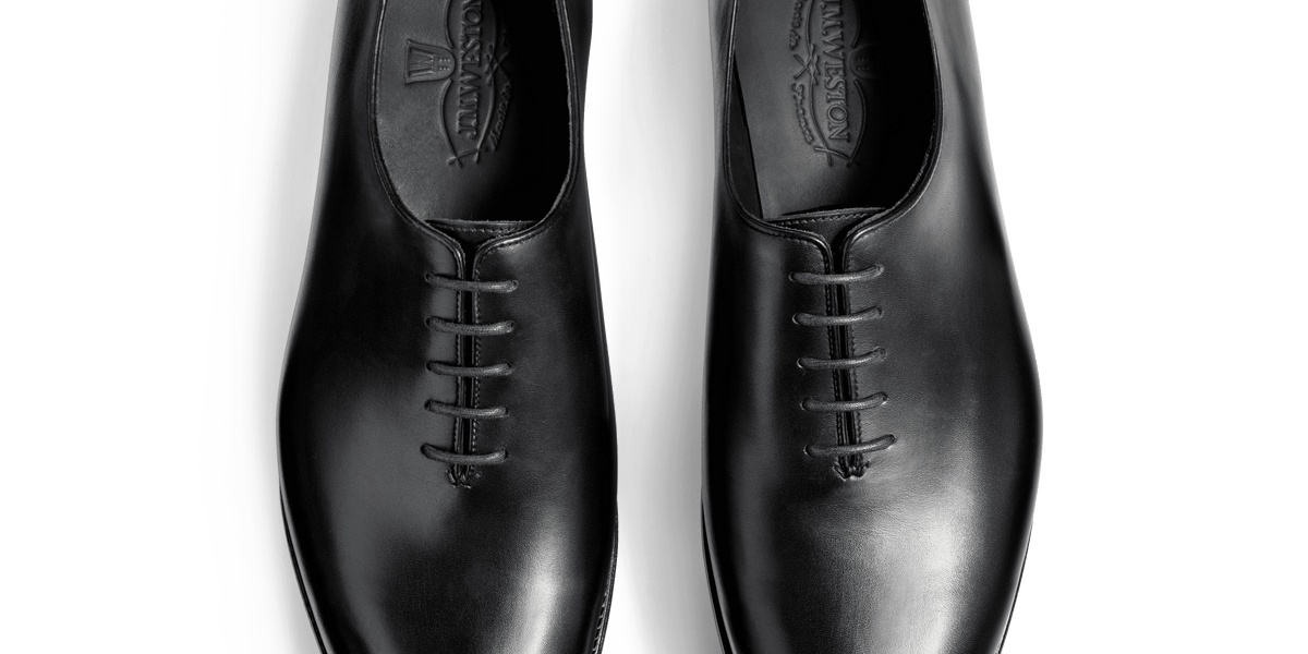 Men's Remi One Cut Oxford Shoe Black Leather – J.M. Weston