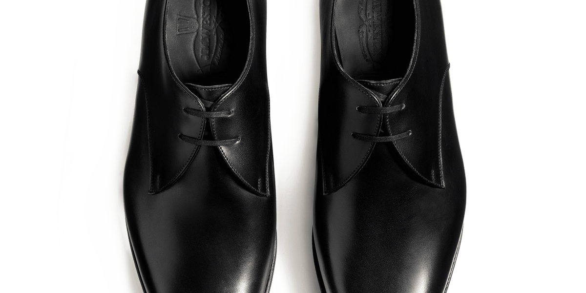 Men's Black Leather Edouard Derby – J.M. Weston