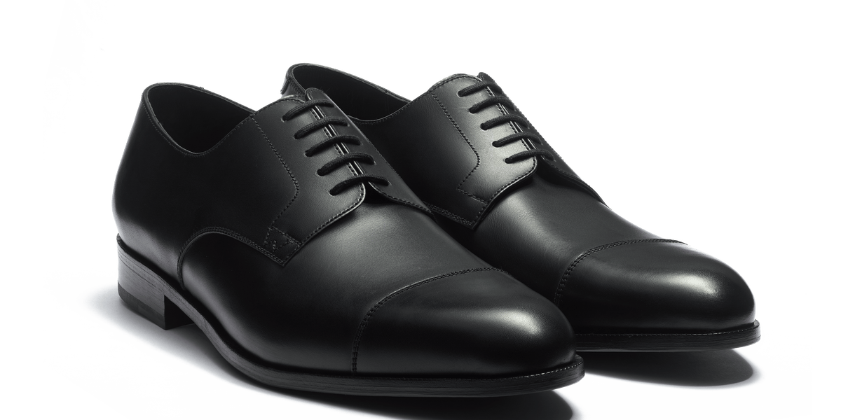 Men's Black Leather West Derby – J.M. Weston