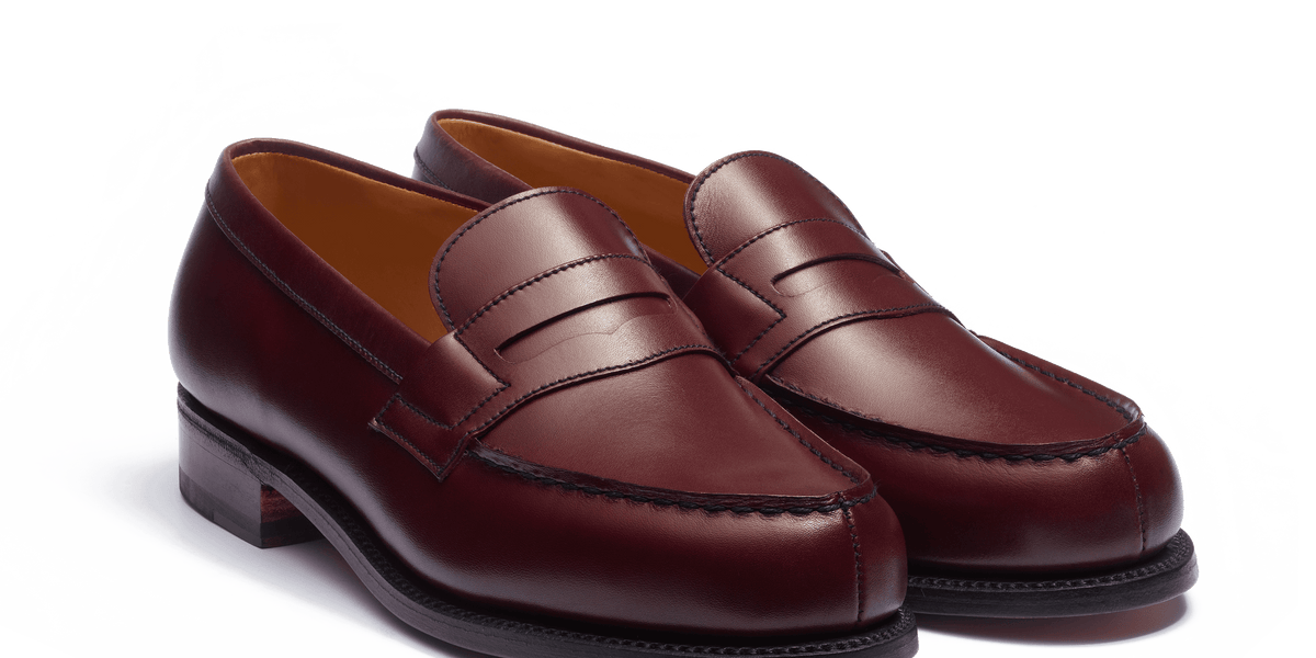 Women's Burgundy Leather Menton Loafer | J.M. Weston Women's Burgundy Leather Menton Loafer | J.M. Weston