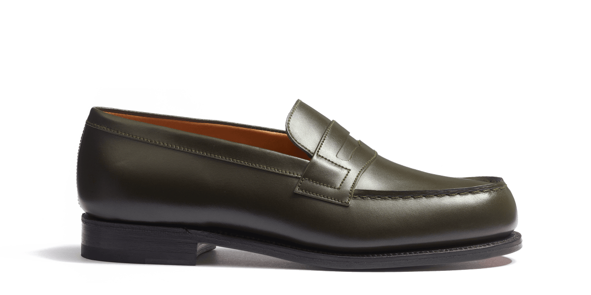 Women s Green Leather 180 Loafer J.M. Weston