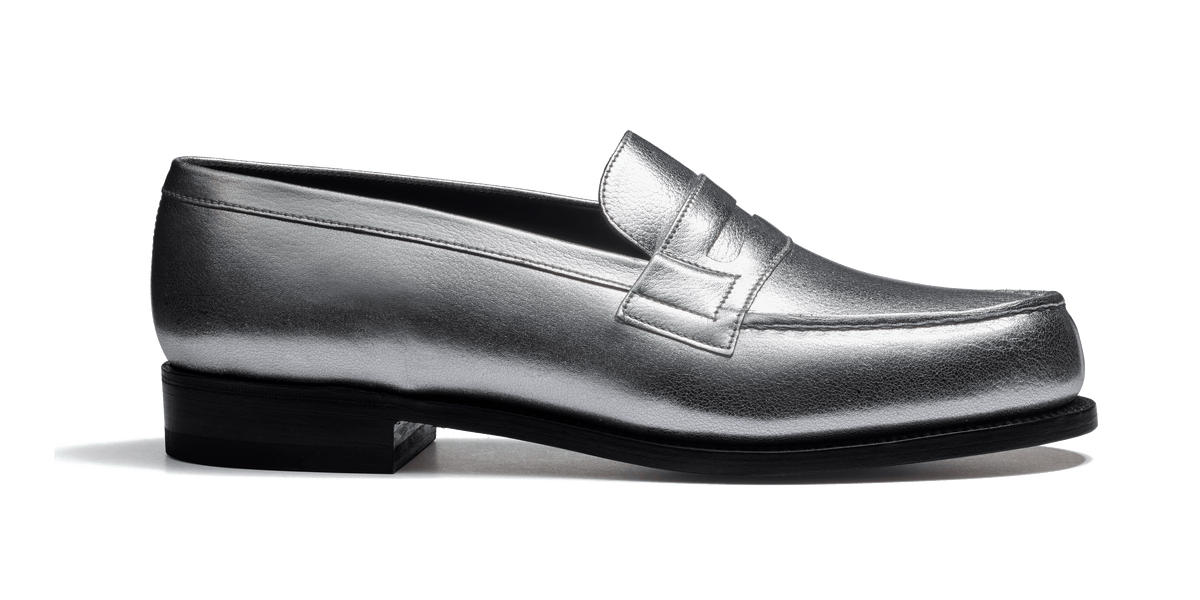 Women's Silver Leather 180 Loafer – J.M. Weston