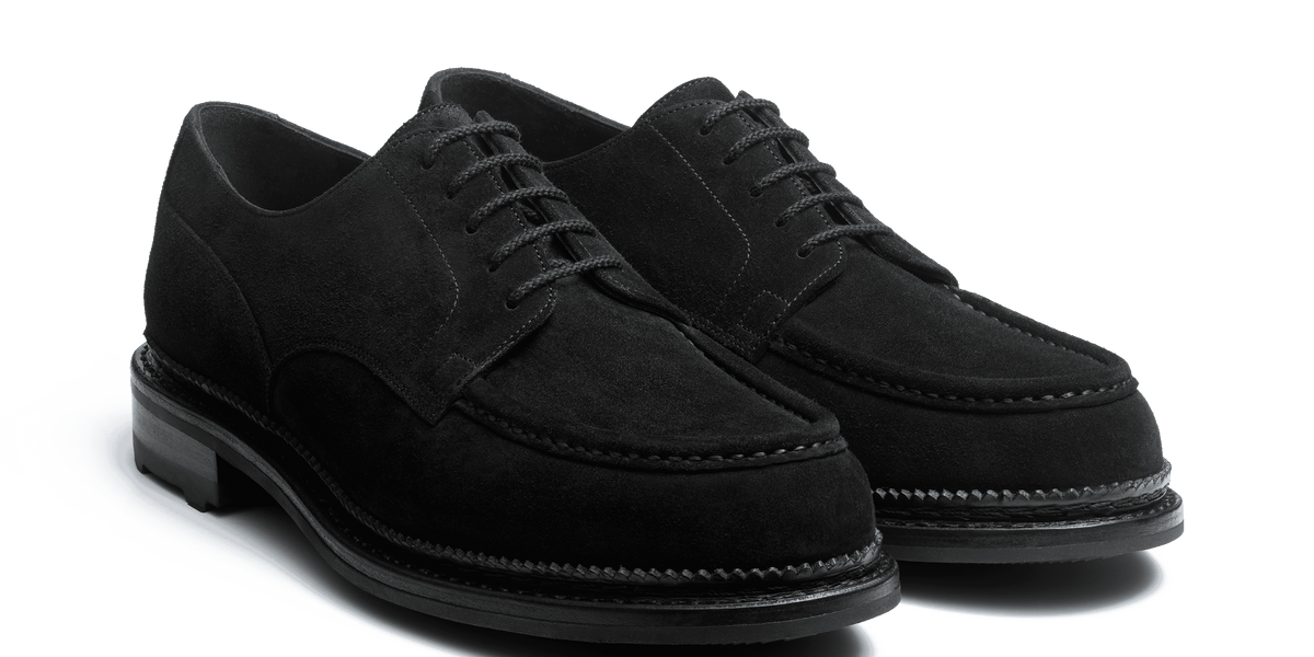 Men's Black Suede Eugène Golf Derby | J.M. Weston Men's Black Suede Eugène Golf Derby | J.M. Weston
