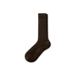 Scotland Lisle Thread Short Socks[Chocolat brown cotton]