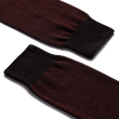 Herringbone Short Socks [Burgundy and Black Cotton]
