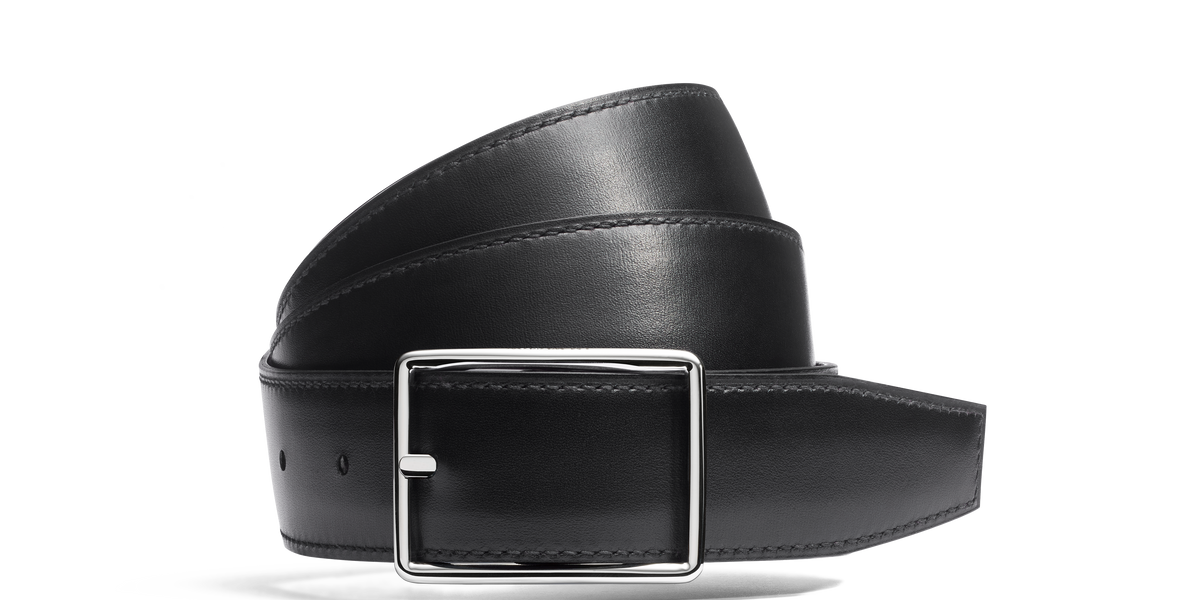 Iena Belt terre d ombre black boxcalf J.M. Weston