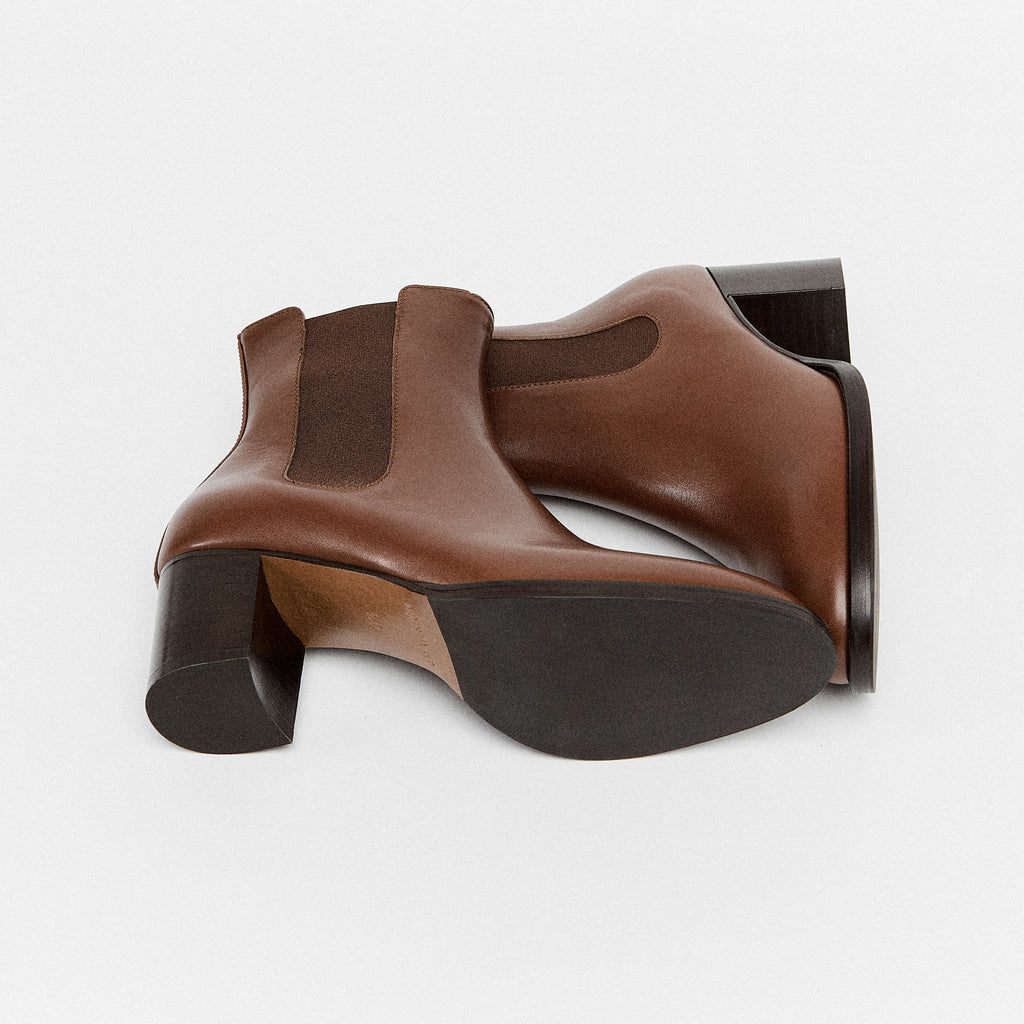 Bottines Talons Rouges Jane Shilton - Cuir - Taille UK 8 - Talon 2.5 Pouces - Portées Une Fois