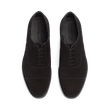 Cap Toe Oxford Shoe With Rubber Sole [Men Black suede calfskin]