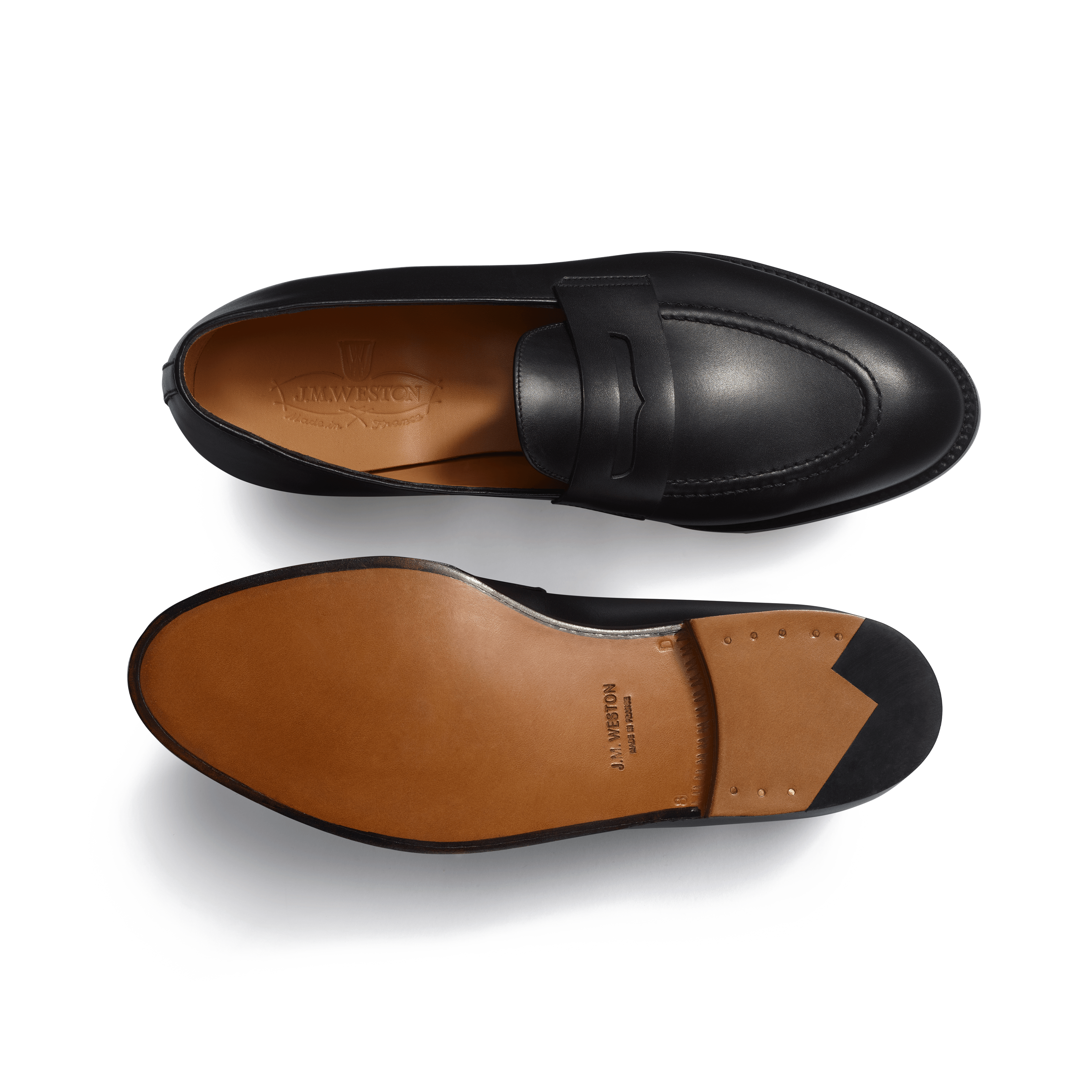 Men's Black Boxcalf Menton Loafer with straps – J.M. Weston Men's Black Boxcalf Menton Loafer with straps – J.M. Weston