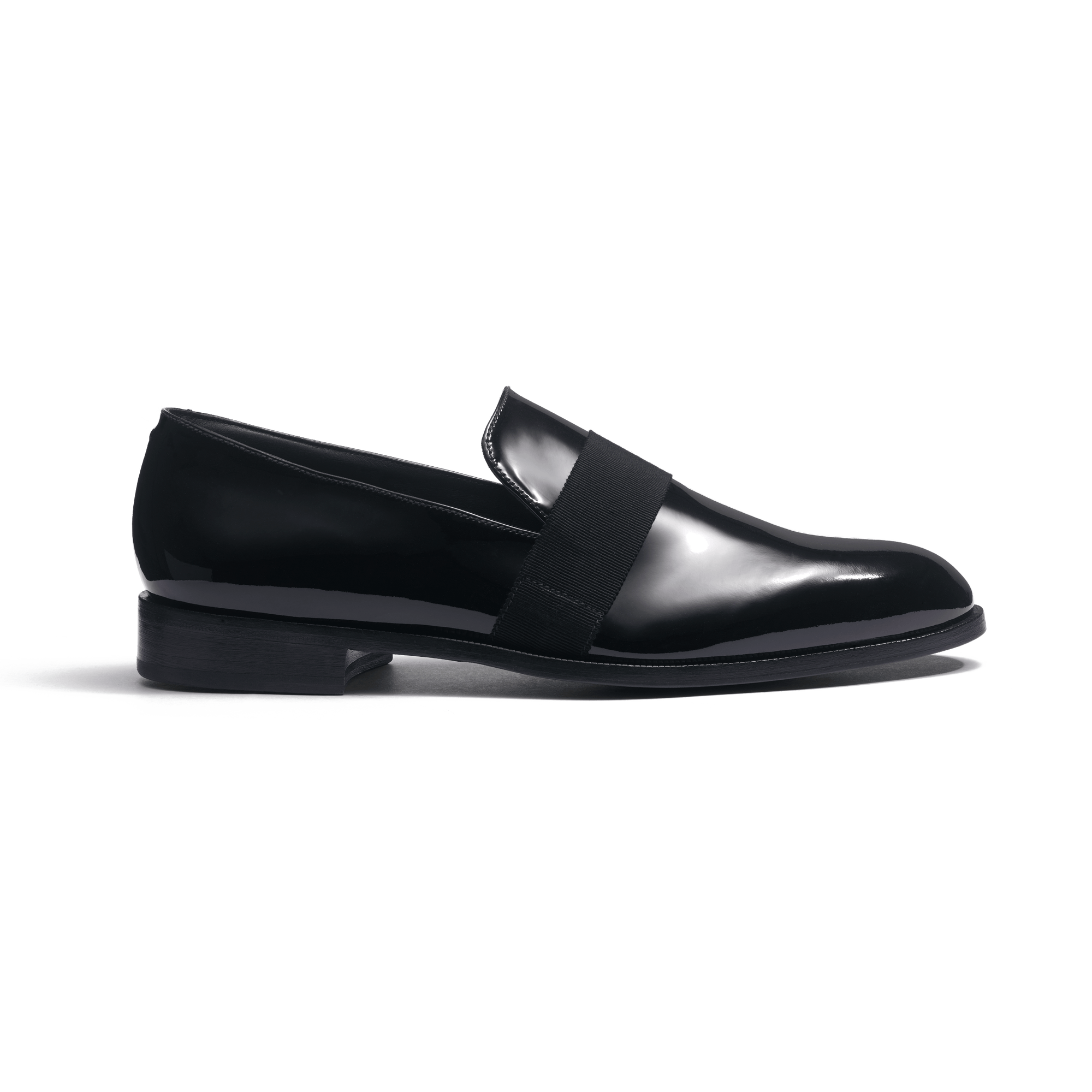 Mocassin smoking [homme cuir vernis noir]