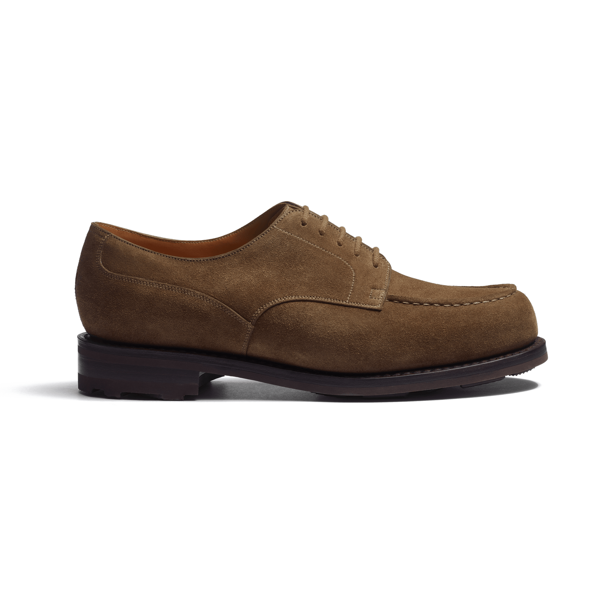 Derby Golf [homme cuir veau velours taupe]