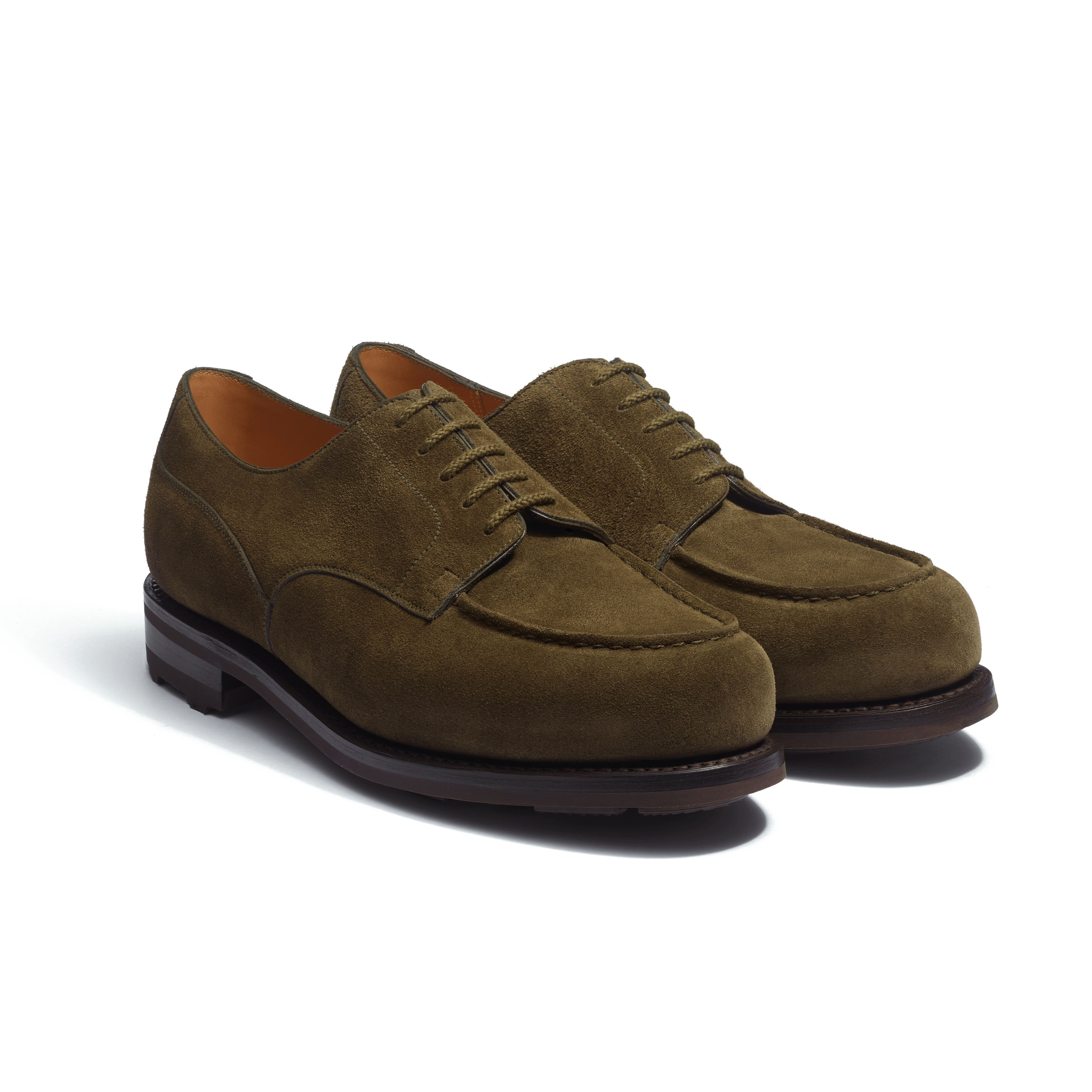 Men's Kaki suede calfskin Golf Derby – J.M. Weston Men's Kaki suede calfskin Golf Derby – J.M. Weston