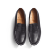 Mocassin 180 semelle gomme [homme cuir veau box noir]