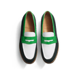 180 Loafer [Men Green suede calfskin, white soft calfskin, electric green boxcalf]