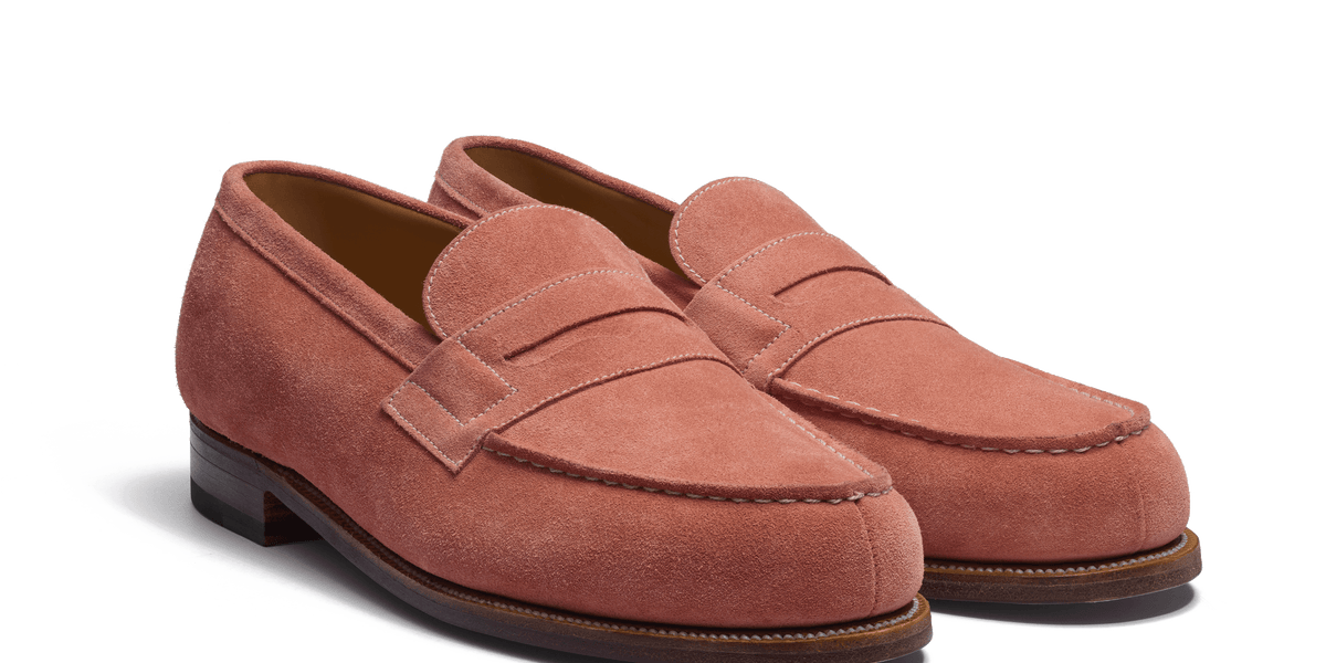 Mocassin Weston En Cuir Marron - Fait Main En Italie - Taille 40 Homme - Neuf Avec étiquettes