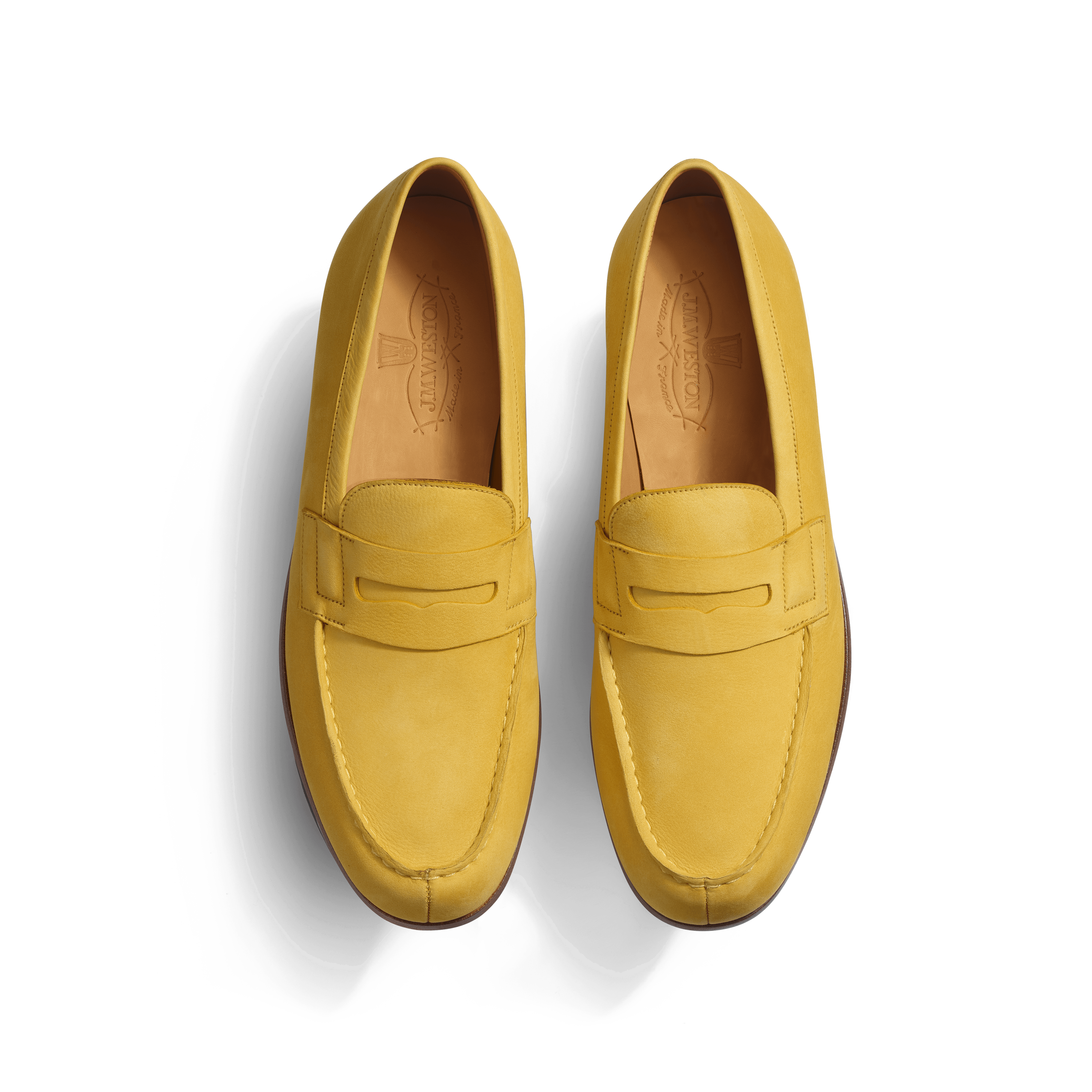Men's Yellow Nubuck Le Moc' Weston Loafer | J.M. Weston Men's Yellow Nubuck Le Moc' Weston Loafer | J.M. Weston