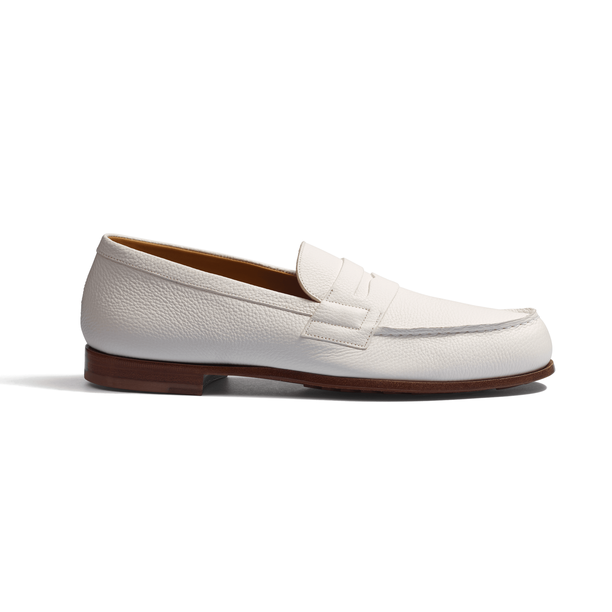 Le Moc' Weston [cuir veau grainé blanc]