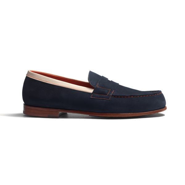 J.M. Weston カントリー・クラブ コレクション モカシン 8/E J.M Weston x Roland-Garros Men's Moccasins - Navy | Roland-Garros