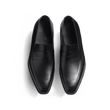 Mocassin à bride Fusain [Homme cuir veau box noir]