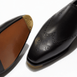 Mocassin One Cut Perforé Fusain [Homme cuir veau box noir]