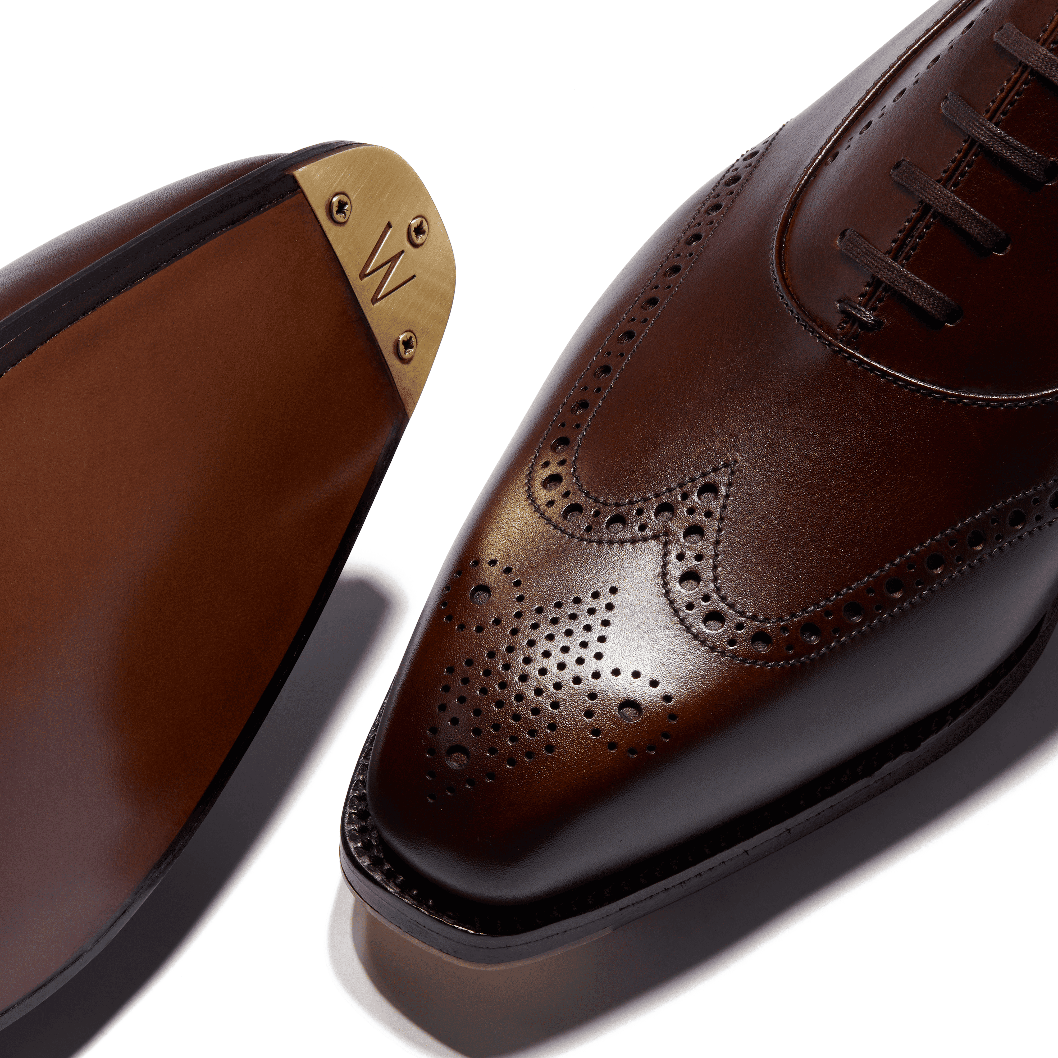 Men's Dark brown calfskin with shades Fusain Perforated Oxford Men's Dark brown calfskin with shades Fusain Perforated Oxford