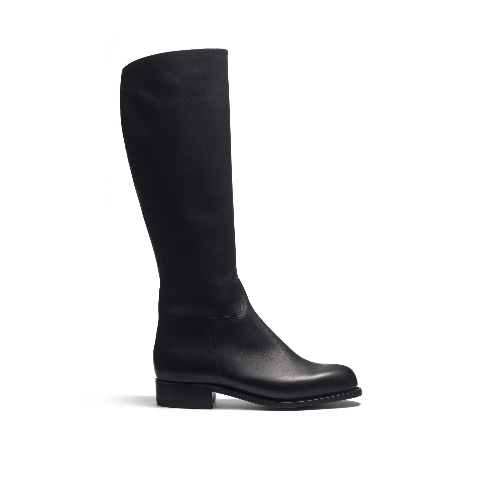 Botte [femme cuir veau lisse noir]