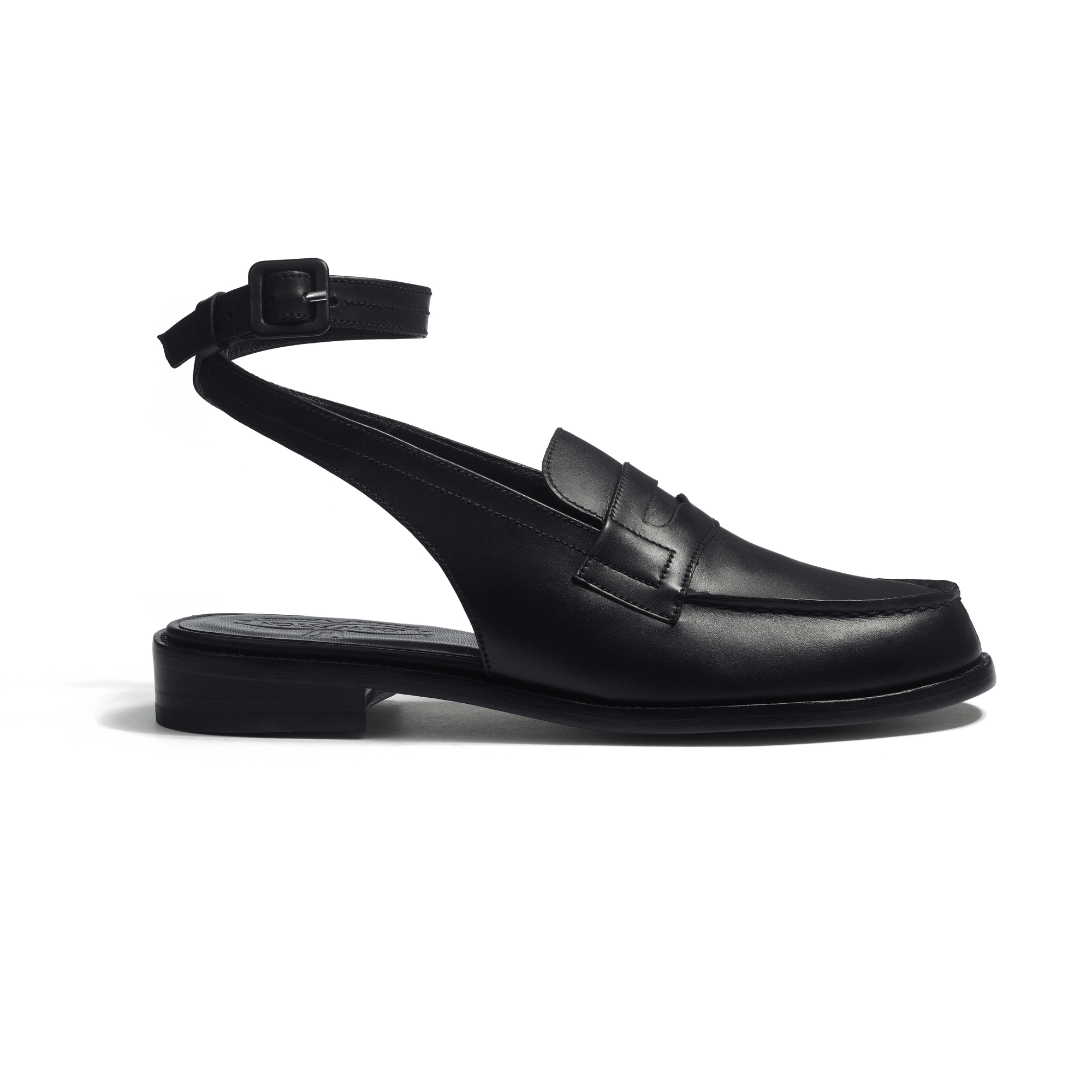 Would Love loafer sandal [Women Black soft calfskin]